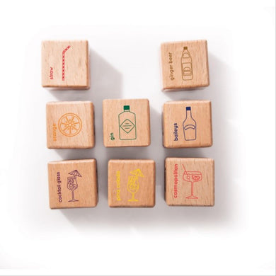 Quriky Kitchen Cocktail Dice Multi-Coloured 8.2x8.2cm - ZOES Kitchen