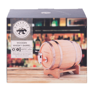 Maverick Wooden Whisky Barrel