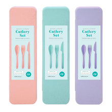 Load image into Gallery viewer, For The Earth - Wheat Straw Cutlery Set - Assorted Colours - Sorbet