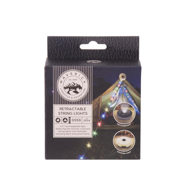 Maverick Retractable String Lights Rainbow