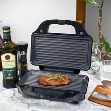 Load image into Gallery viewer, Healthy Choice Sandwich Press with 3 Interchangeable Plates - Toasties &amp; Waffles