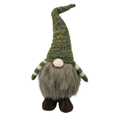 Coast to Coast Standing Fabric Gnome 50x23cm - Green/Brown