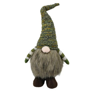 Coast to Coast Standing Fabric Gnome 50x23cm - Green/Brown