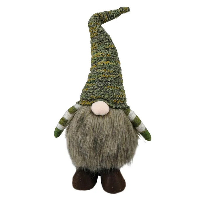 Coast to Coast Standing Fabric Gnome 50x23cm - Green/Brown