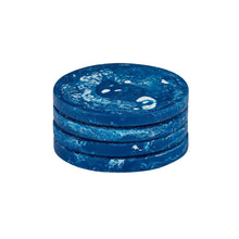 Load image into Gallery viewer, Coast to Coast Kip Set of 4 Resin Coasters 10cm - Cobalt