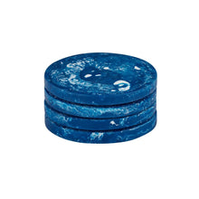 Load image into Gallery viewer, Coast to Coast Kip Set of 4 Resin Coasters 10cm - Cobalt
