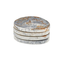 Load image into Gallery viewer, Assemble Hadley Set of 4 Resin Coasters 10cm - Steel