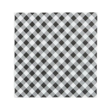 Load image into Gallery viewer, Coast to Coast Gingham 3 Ply 33cm Napkin Black/White - 20 Pack