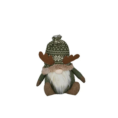 Coast to Coast Sitting Gnome Fabric 20x28cm - Green/Brown