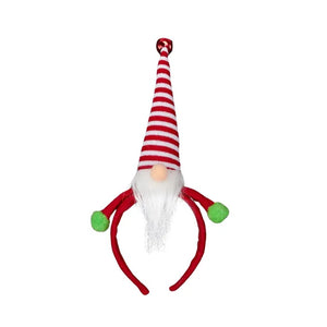 Coast to Coast Gnome Headband 20x33cm - Red/White