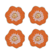 Load image into Gallery viewer, Coast to Coast Flora Beaded Coasters 10cm - Set of 4