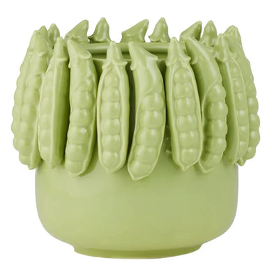 Coast to Coast Piselli Ceramic Pot 16x16cm - Green