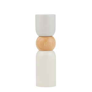 Coast to Coast Pisces Wood S&P Grinder 5.5x20cm - Taupe