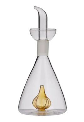 Coast to Coast Garlic Glass Oil Bottle 9x20cm - Amber