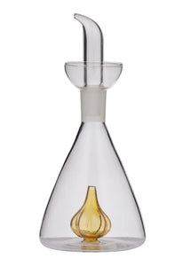 Coast to Coast Garlic Glass Oil Bottle 9x20cm - Amber