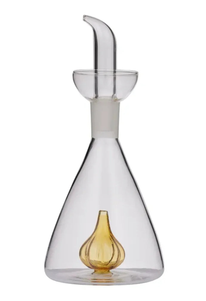 Coast to Coast Garlic Glass Oil Bottle 9x20cm - Amber