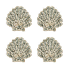 Load image into Gallery viewer, Coast to Coast Venus Beaded Coasters 10cm Seafoam - Set of 4