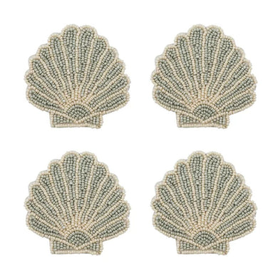 Coast to Coast Venus Beaded Coasters 10cm Seafoam - Set of 4