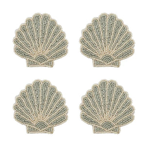 Coast to Coast Venus Beaded Coasters 10cm Seafoam - Set of 4