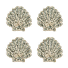 Load image into Gallery viewer, Coast to Coast Venus Beaded Coasters 10cm Seafoam - Set of 4