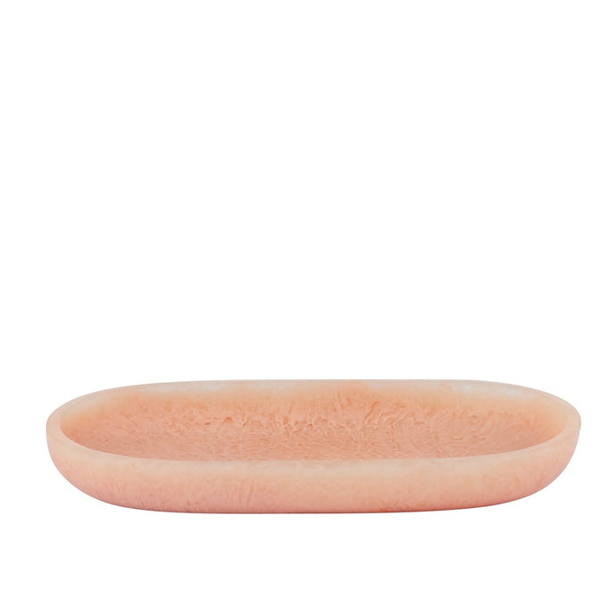 Assemble Kip Resin Oval Tray 25.5x14cm - Peach