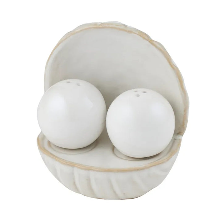Coast to Coast Pearl Natural Ceramic S&P 3 Piece Set - 10x9x10cm 