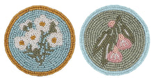 Load image into Gallery viewer, Coast to Coast Madge Beaded Coasters 10cm - Set of 2