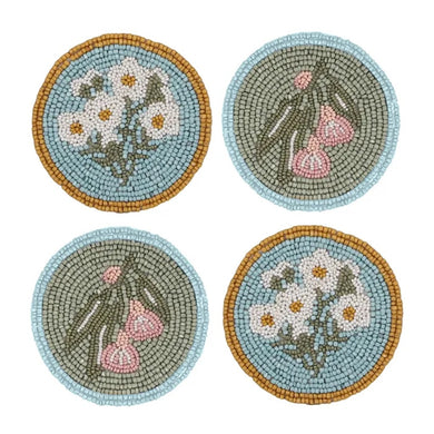 Coast to Coast Madge Beaded Coasters 10cm - Set of 4