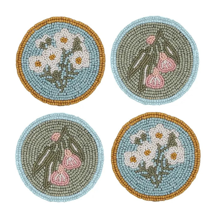 Coast to Coast Madge Beaded Coasters 10cm - Set of 4