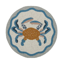Load image into Gallery viewer, Coast to Coast Morag Beaded Placemat Blue - 35cm