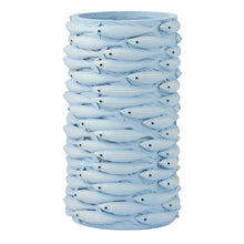 Load image into Gallery viewer, Coast to Coast Sam Sardine Resin Vase 14x25cm - Blue
