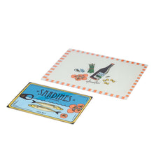 Load image into Gallery viewer, Coast to Coast Sardine Glass Serving Board 40x30cm - Set of 2