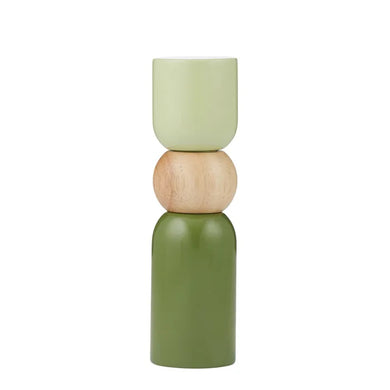 Coast to Coast Pisces Wood S&P Grinder 5.5x20cm - Green
