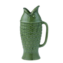 Load image into Gallery viewer, Coast to Coast - Fin Ceramic Jug 13.5x11x26cm - Olive