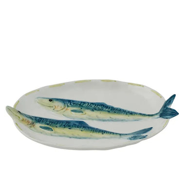 Coast to Coast Azur Oval Ceramic Plate - 21x13x3cm