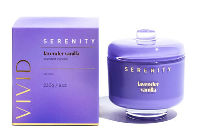 Serenity Vivid Candle 230g - Lavender Vanilla