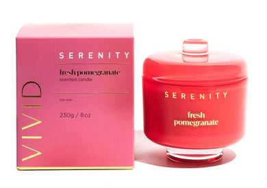 Serenity Vivid Candle 230g - Fresh Pomegranate