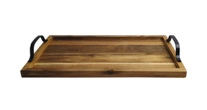 Classica Coffee Culture Acacia Rectangle Tray - 44x24cm