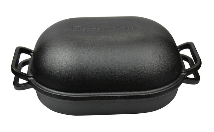 Classica Brunswick Bakers Pre-Seasoned Cast Iron Bread Baking Pan - 39x26cm