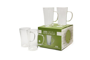 Classica Luca Glass Coffee/Tea Mug S4 330ml