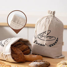 Load image into Gallery viewer, Classica Brunswick Bakers Reusable Linen Bread Bag