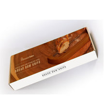 Load image into Gallery viewer, Classica Brunswick Bakers Acacia Wood and Stainless steel Bread Bow Knife