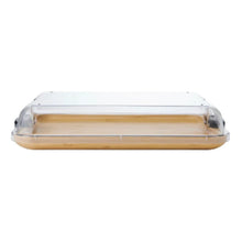 Load image into Gallery viewer, Classica St Clare Long Bamboo Tray with PET Lid