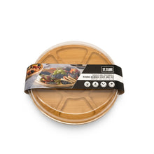 Load image into Gallery viewer, Classica St Clare Round Chip and Dip Bamboo Tray with PET Lid
