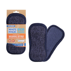 White Magic Eco Cloth Washing Up Pad - Denim - ZOES Kitchen