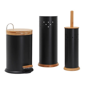 Eco Basics 3 In 1 Bathroom Set - Black - ZOES Kitchen