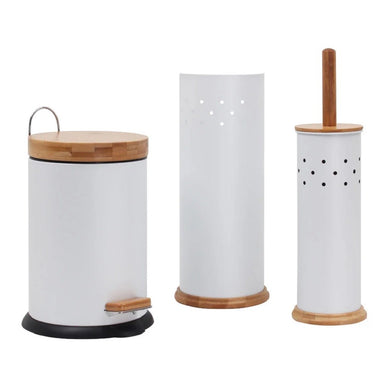 Eco Basics 3 In 1 Bathroom Set - White - ZOES Kitchen