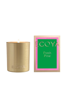 Ecoya Holiday Collection Goldie Candle - Fresh Pine - ZOES Kitchen