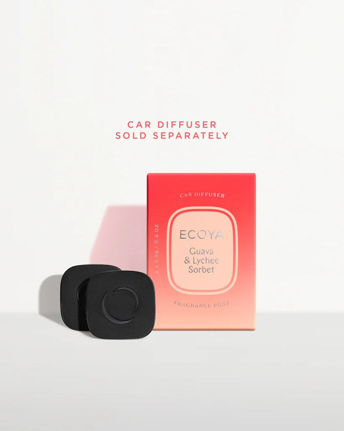 Ecoya Car Diffuser Refill - Guava & Lychee Sorbet