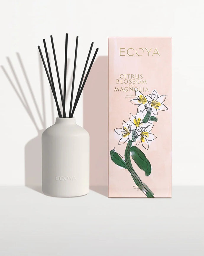 Ecoya Ceramic Reed Diffuser 200ml - Citrus Blossom & Magnolia